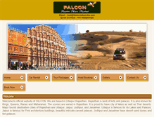 Tablet Screenshot of falconcabsindia.com